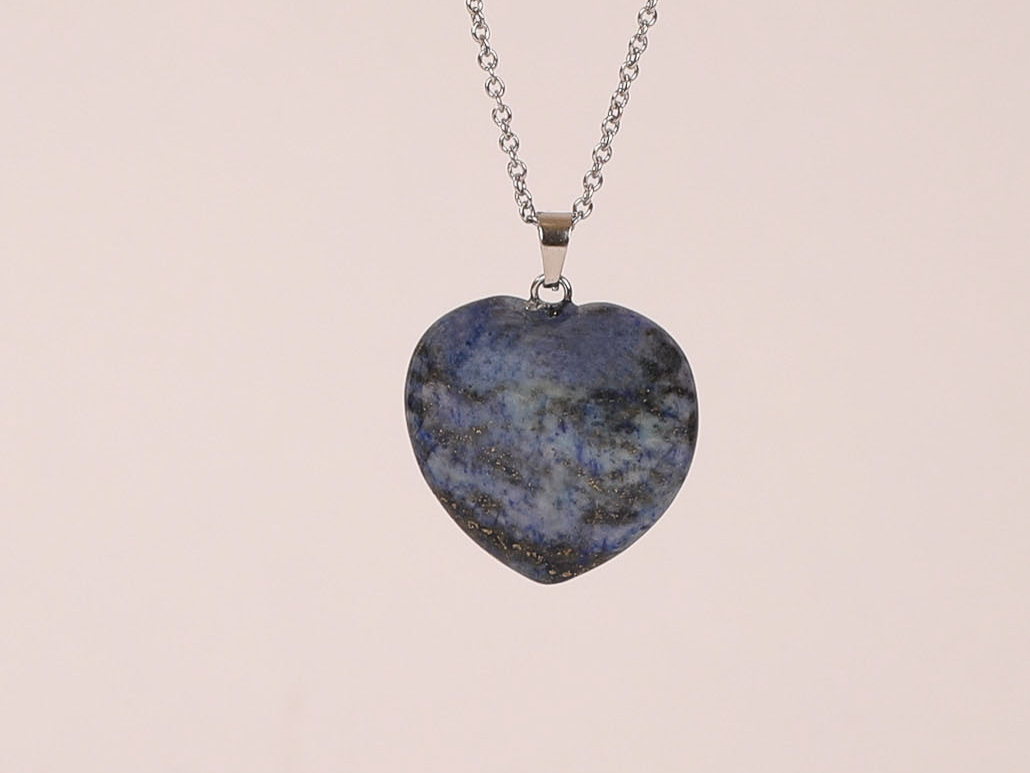 Pendentif cœur Lapis Lazuli 1 Pendentif cœur Lapis Lazuli