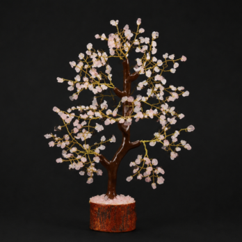 Arbre du bonheur Quartz Rose 25 cm