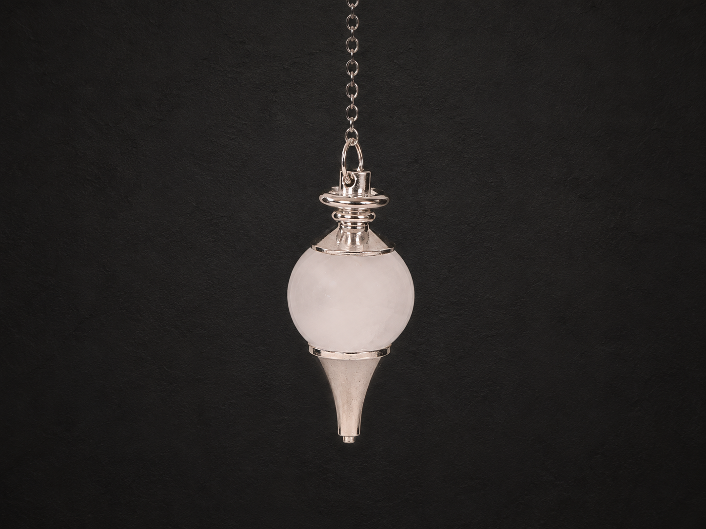 Pendule Cristal de Roche sphérique 9 Pendule Cristal de Roche sphérique