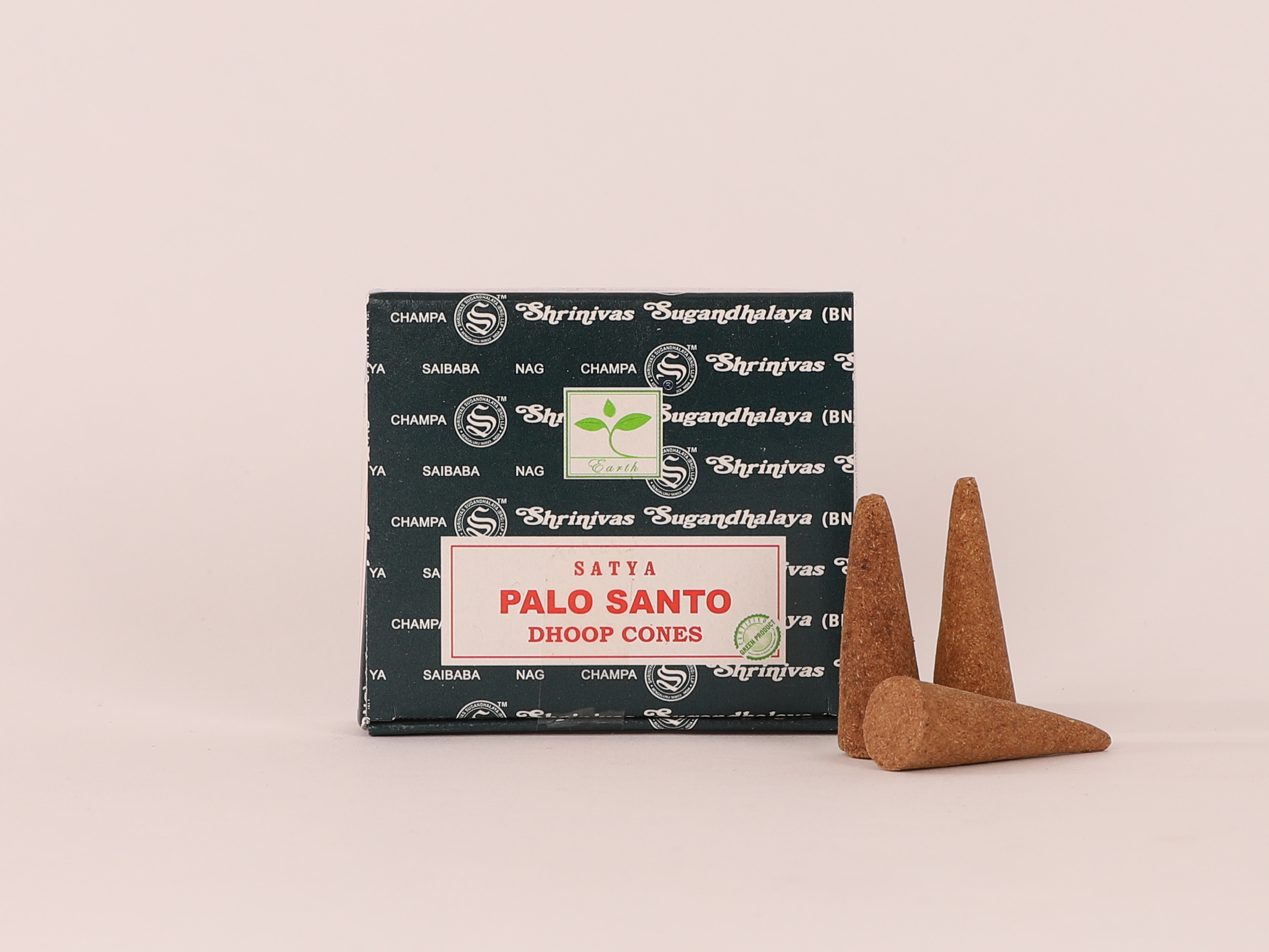 Lot de 5 encens Satya Palo Santo en cônes 1 Lot de 5 encens Satya Palo Santo en cônes