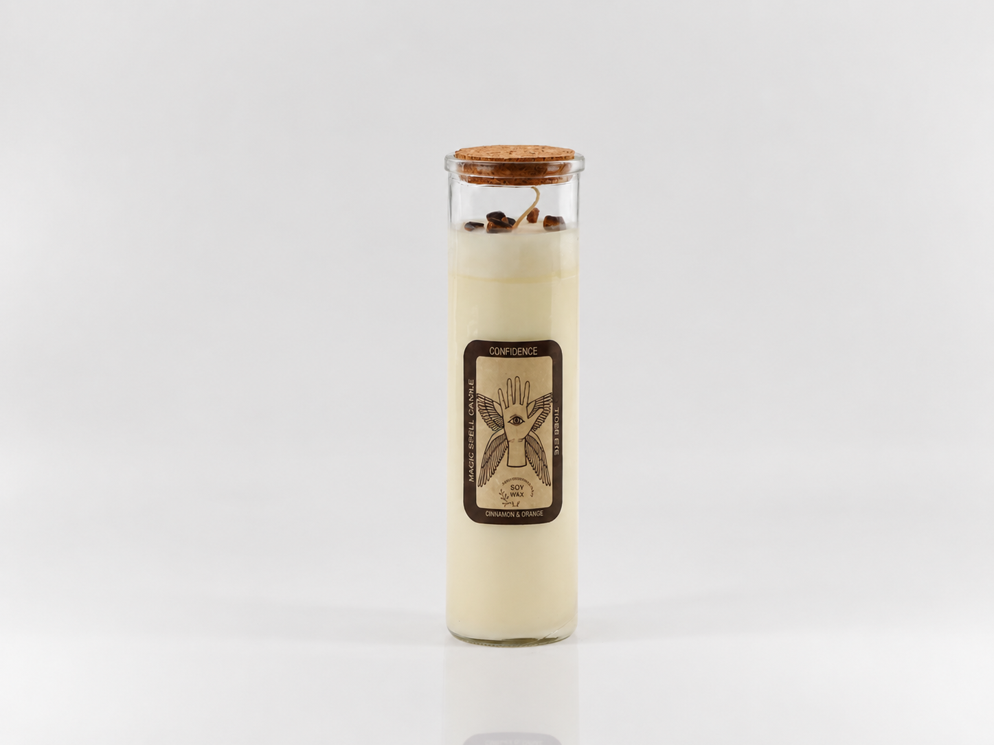 Bougie Rituelle Confiance – Œil de Tigre & Cannelle-Orange 20 Bougie Rituelle Confiance – Œil de Tigre & Cannelle-Orange