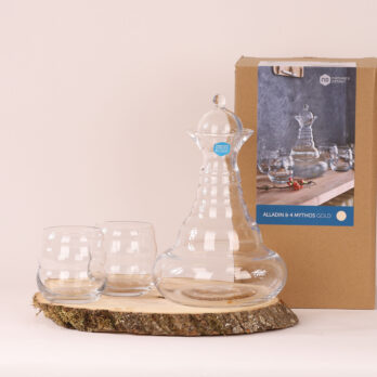 Natures-Design Carafe Alladin Or - 1.3L & 2 verres