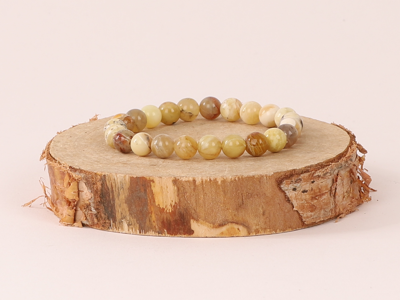 Bracelet Opale jaune ‘A’ perles 8 mm 2 6z0oabZcziSDGEy VR