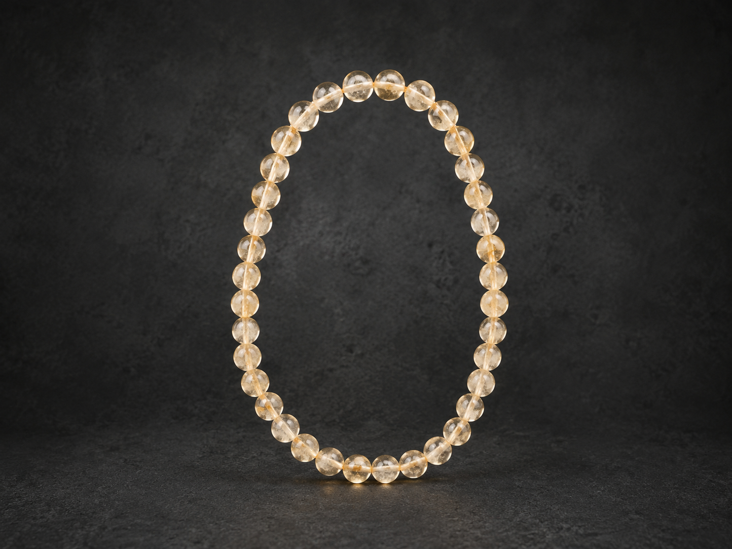 Bracelet Citrine naturelle 'A' perles 4 mm 18 Bracelet Citrine naturelle 'A' perles 4 mm