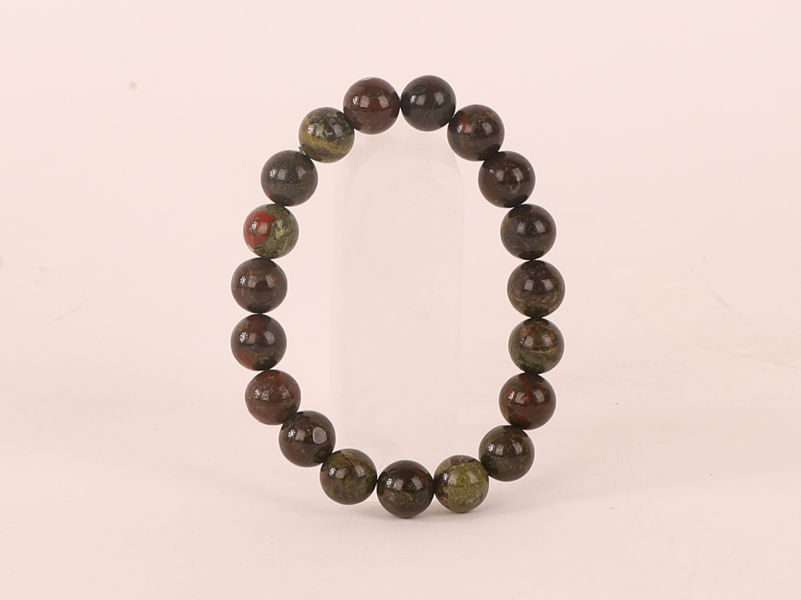 Bracelet Jaspe Sang de Dragon ‘A’ perles 10 mm 1 Bracelet Jaspe Sang de Dragon ‘A’ perles 10 mm