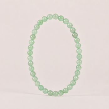 Bracelet Aventurine Verte 'A' perles 4 mm