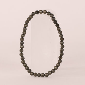 Bracelet Pyrite 'A' perles 4 mm