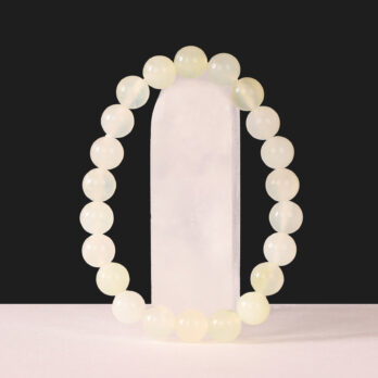 Bracelet Jade Verte 'A' perles 8 mm