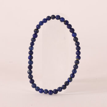 Bracelet Lapis Lazuli 'AA' perles 4 mm