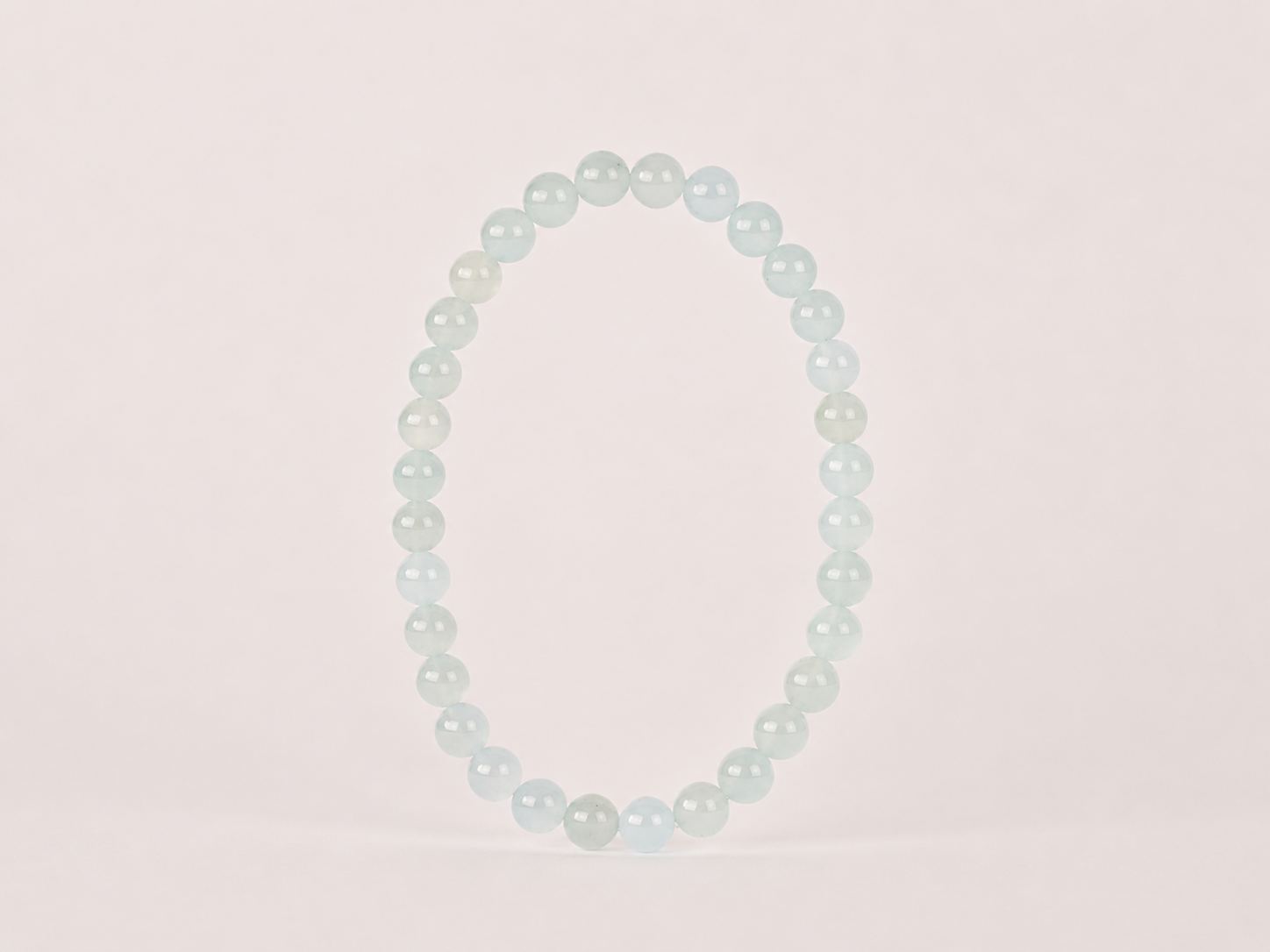 Bracelet Aigue Marine 'AA+' perles 4 mm 13 Bracelet Aigue Marine 'AA+' perles 4 mm