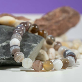 Bracelet Agate Botswana 'A' perles 8 mm 5 qZvH7tUYYfKHi PS CbVW42h7owHIHNORgvkUfJ6A4