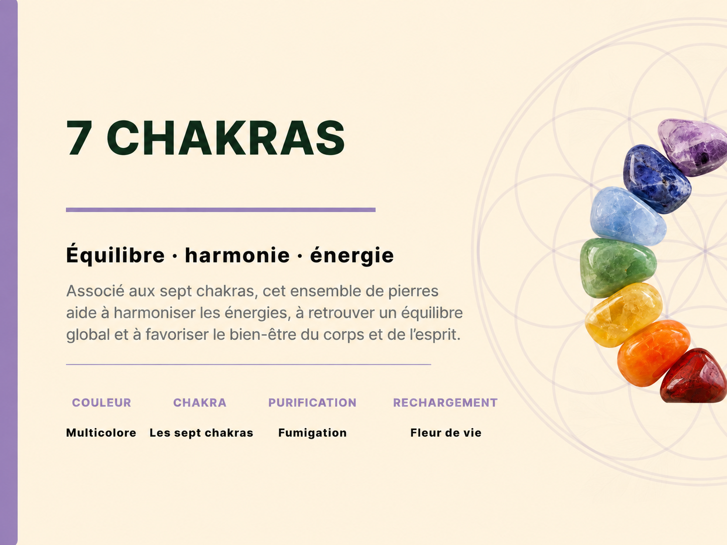 Arbre du bonheur 7 Chakras 25 cm 2