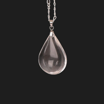 Pendentif goutte Cristal de Roche