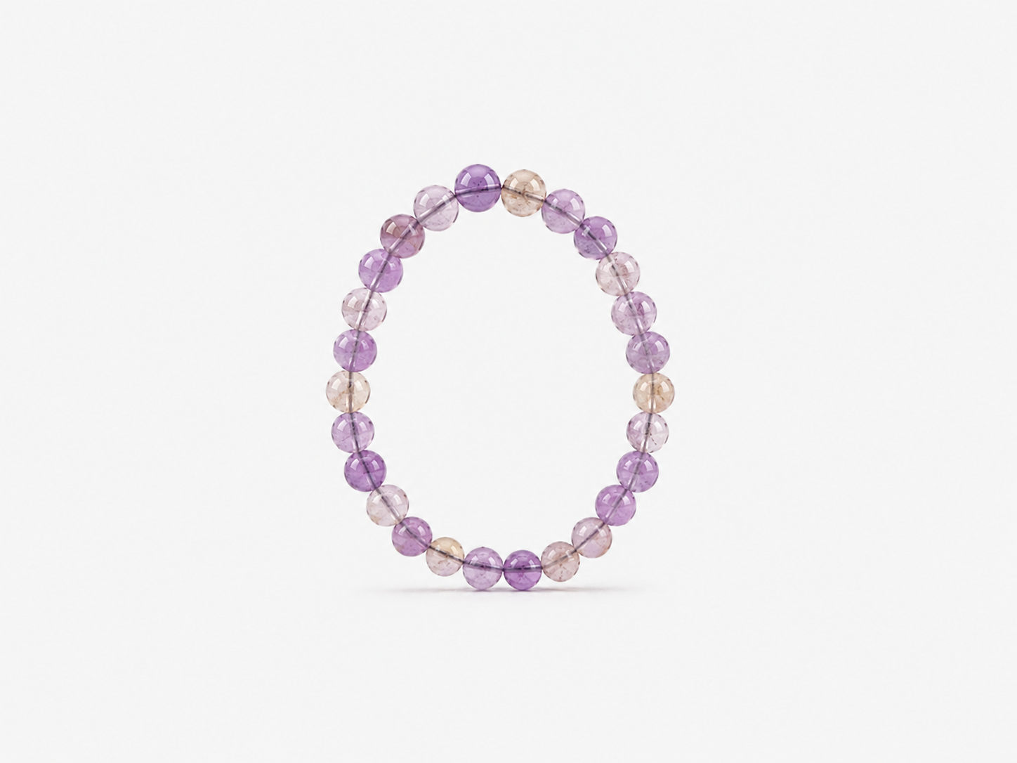 Bracelet Amétrine qualité AA perles 8 mm