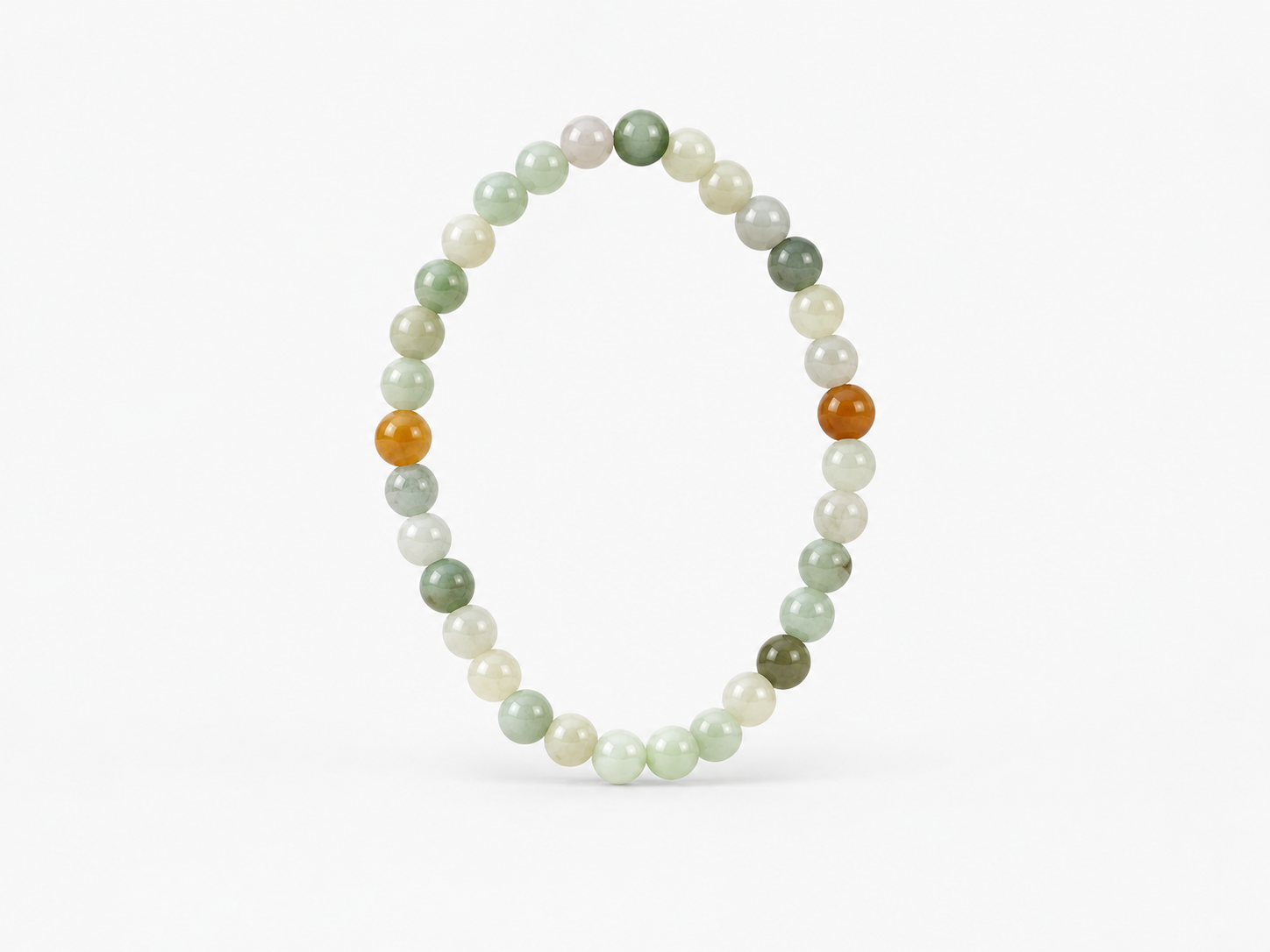 Bracelet Jade Birmanie multicouleur AA perles 6 mm 15 Bracelet Jade Birmanie multicouleur AA perles 6 mm