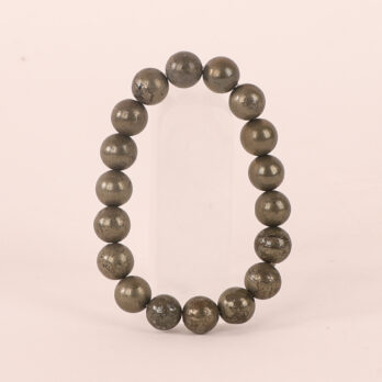 Bracelet Pyrite 'A' perles 10 mm