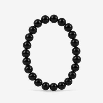 Bracelet Obsidienne céleste perles 10 mm