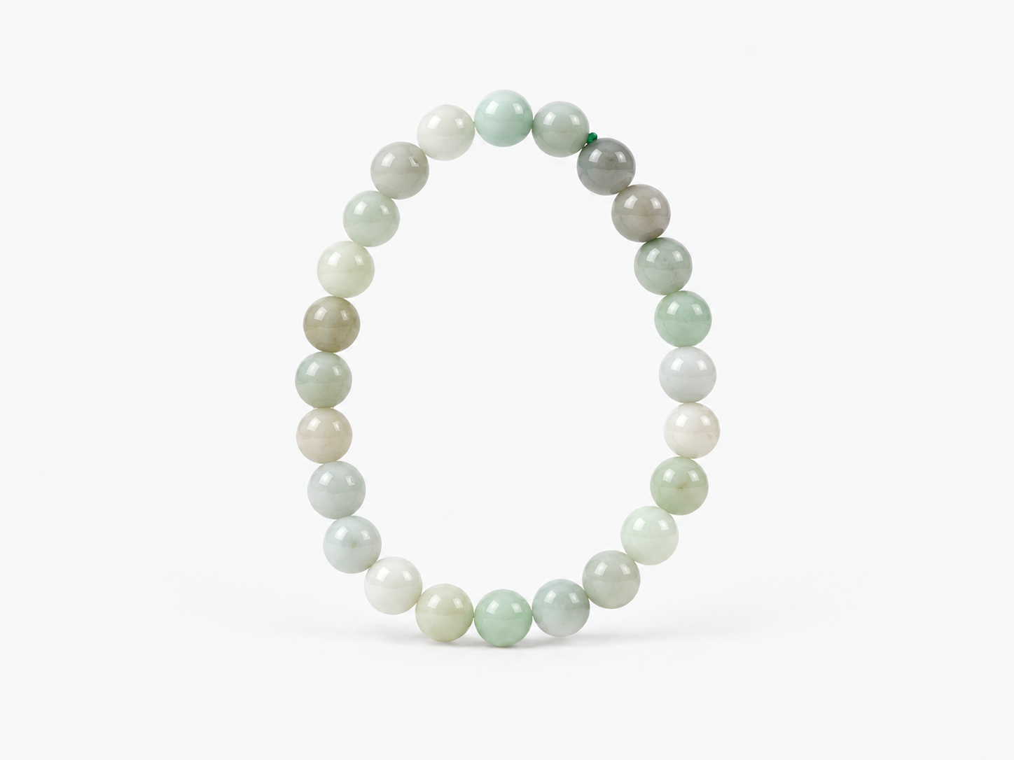 Bracelet Jade Birmanie unie AA perles 8 mm 4 Bracelet Jade Birmanie unie AA perles 8 mm