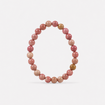 Bracelet Rhodochrosite perles 8 mm